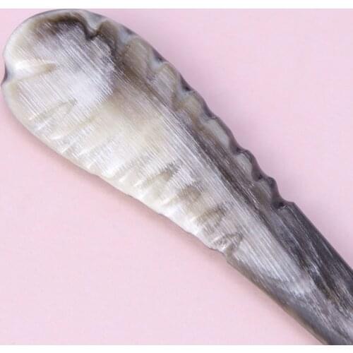 Women Hairpins Retro Chinese Style Natural Horn Hair Stick Jewelry Decorations C1FE