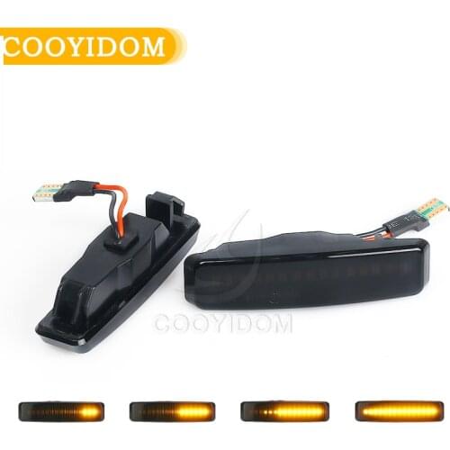 1Pair Dynamic LED Marker Light For BMW E39 Car Fender Side Yellow Flowing Sequential Turn Signal Light Lamp car lights