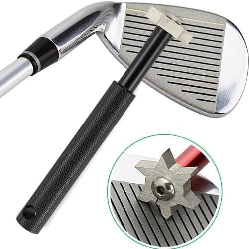 1Pcs Golf Groove Tool Golf Iron Wedge Club Groove Sharpener Cleaner Golf Club Clear Tool V U Blade 6 color