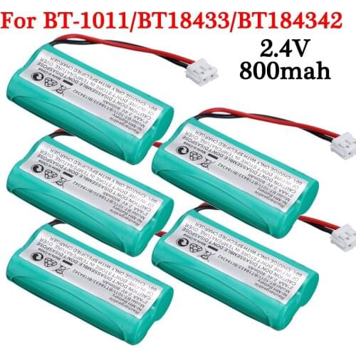2*AAA NiMH 2.4V 800mAh Cordless Phone Battery for Uniden BT-1011 BT18433 BT184342 Walkie talkie battery For Sanik Sony V-Tech GE