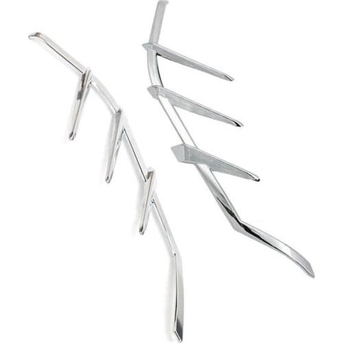 Chrome 2 Pcs Motorbike Accessories ABS Mid-Frame Air Deflector Trim For Harley Electra Glide FLHTK FLHTCU