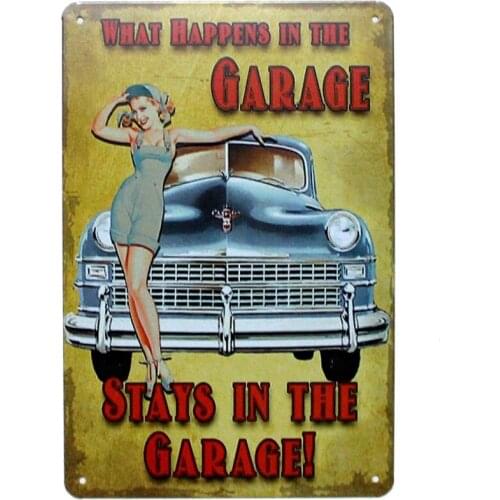 Car Tin Signs Garage Metal Car Painting Wall Bar Home Art Craft Decor Cuadros 30X20CM A-5897