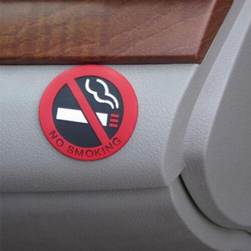 Car round rubber no smoking sign for Volvo S40 S60 S80 XC60 XC90 V40 V60 C30 XC70 V70