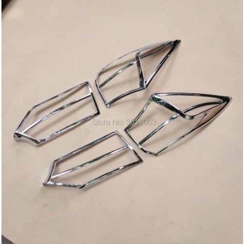 For Toyota Corolla 2014 2015 2016 2017 Tail Light cover Rear Lamp Frame Trims ABS Chrome Sticker Car styling Accessories