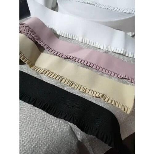 QH 6cm 2M Wrinkled Elastic Band Diy Sewing Accessories Trim High Waist Skirt Pants Waist Wide Pants Elastic Rubber Band Thicker