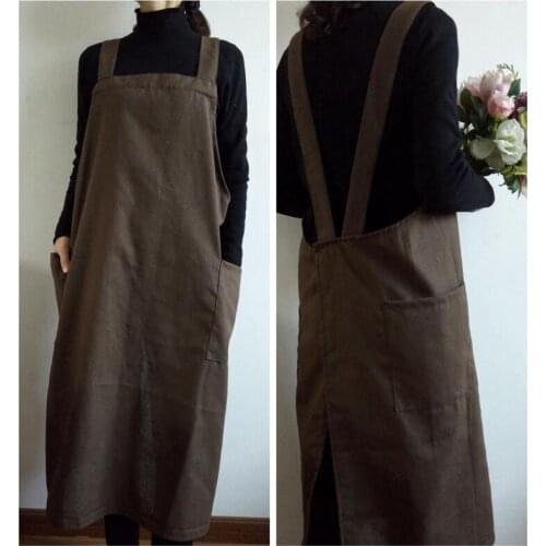 Scandinavian Cotton linen Apron women unisex aprons Gardening Florist Coffee Shops Kitchen Baking cleaning Aprons Pastry Uniform