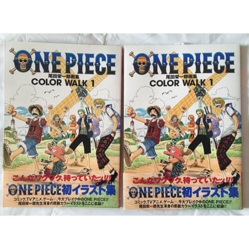 Hand signed Eiichiro Oda autographed art book ONE PIECE COLOR WALK 1 J-POP 012019