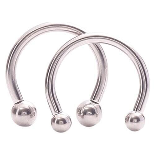 14G ASTM F136 Implant Grade Titanium Internally Threaded Circular Barbell Nose rings
