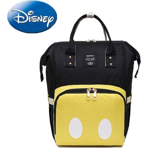 Disney Mickey Mouse Mummy Bag Fashion Minnie Large Capacity Backpack Children Waterproof Shoulder Bag New Student Schoolbag