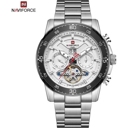 NAVIFORCE Automatic Men Watches Luxury Top Brand Mechanica Clock 100m Waterproof Shockproof Relogio Masculino Casual Wristwatch