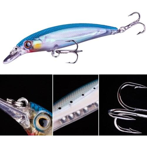 11cm Luminous Fishing Wobblers Minnow Artificial Fish Lures Bait Tackle Tool Fishing Lure 3D Eyes wobbler Fishing Tackle