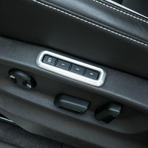 Car Seat Memory adjustment Switch cover trim ABS chrome for Golf 7 MK7 GTI R-Line accessories car styling 2018
