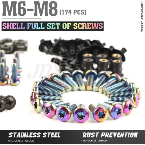 The New CNC Motorcycle Fairing Screws Fastener Clips Body Spring Bolts Kit For BMW F700GS F800GS Adventure F800GT F800R F800S