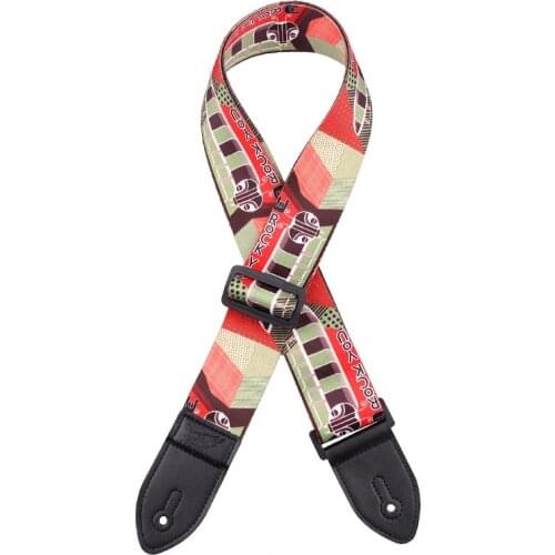 New Printed Guitar Strap Ethnic Style Widened Acoustic Guitar Strap Electric Guitar Bass Strap