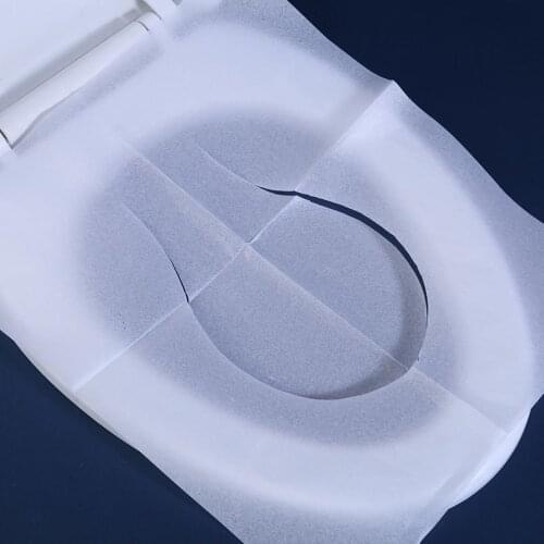 100pcs/lot Disposable Toilet Seat Cover 100% Waterproof Safety Travel/Camping Bathroom Accessiories Mat Portable