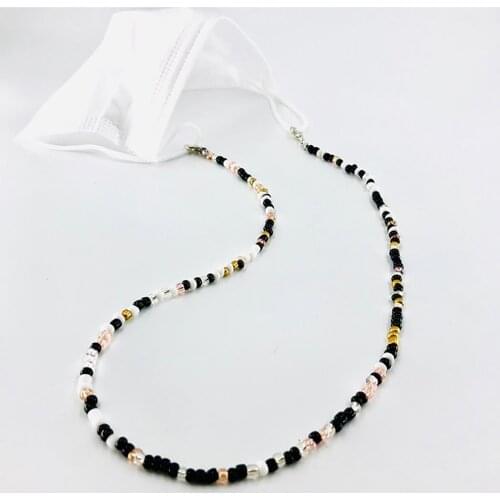 Colorful Bead Glasses Lanyard Adjustable Beaded Eyeglasses Chain Bead Sunglasses Chain Neck Strap Chain Accessories