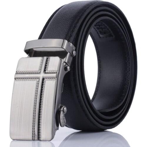 Hot leather high quality belt PU leather automatic buckle belt mens belt alloy buckle belt men fashion classic vintage belt