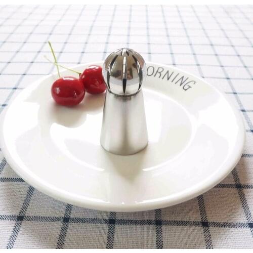 Russian Piping Nozzles Ball Shaped Stainless Steel Pastry Tool Cream Pastry Icing Tips Cup Cake Cupcake Decoration No.2