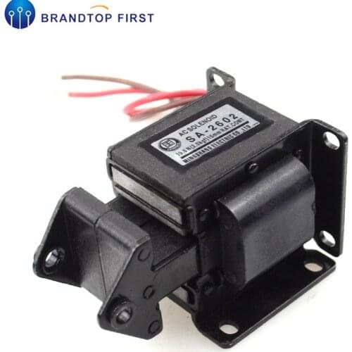 SA-2602 220V 110V Stroke 15mm AC Tractive Solenoid Electromagnet 2KG 20N