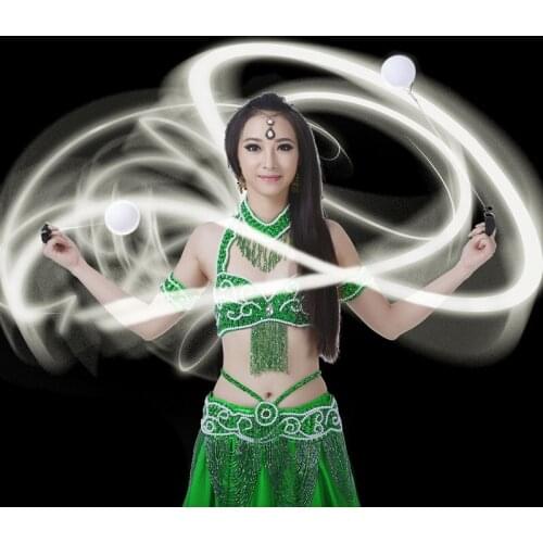 Stage Performance Luminous Novelty Toys LED Colorful Thrown Balls For Belly Dance Level Hand Props Dance Accessories
