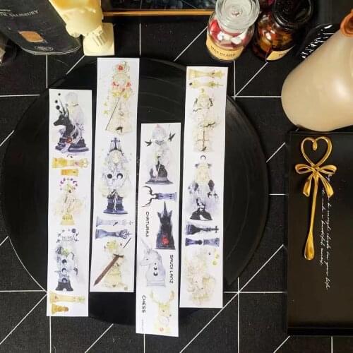 Fairy Gothic Theme Stand Off Washi Tape for Card Making Bullet Journal DIY Scrapbooking Decorative Sticker