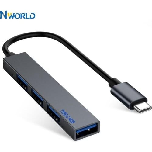 Type C HUB 4 Port USB-C to USB 2.0 Splitter Converter OTG Adapter Cable for Macbook Pro iMac PC Laptop Notebook Accessories