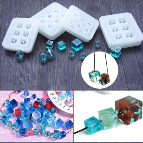 Jewelry Sphere Square Diamond Shape Body Pendant Casting Mold Tools Silicone Resin Craft DIY Jewelry Tool