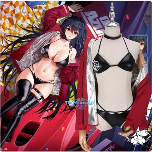 Azur Lane Taiho Racing Suits Swimsuit Swimwear Sweet Bikini Cosplay Costume Halloween Outfit For Women New 2020