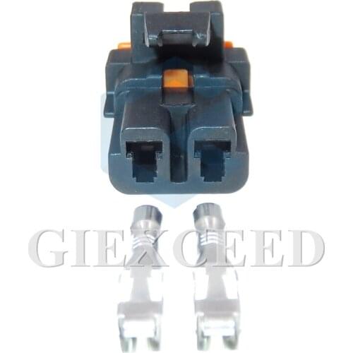 2 Sets 2 Pin 2.8 Series Auto Blower Resistance Unsealed Plastic Socket With Terminal Automoile Cable Wiring Connector