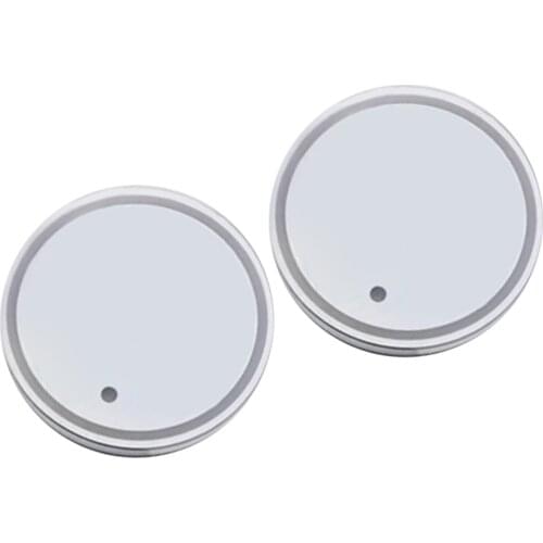 2Pieces Car LED Cup Holder Atmosphere Lamp Interior Decoration for Drink Mat