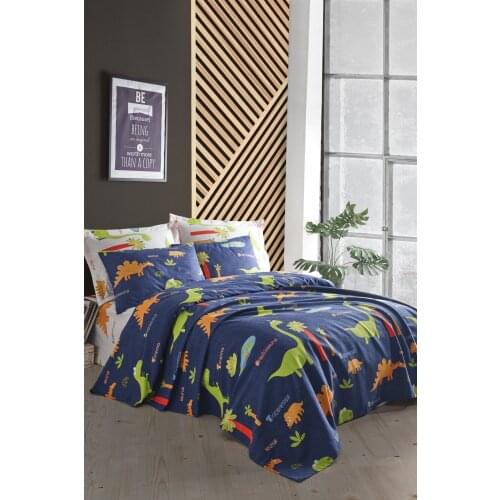 2021 PIQUE Set Turkish Cotton With Pillowcase Bedspread Sets Bed Linen Sheet Modern For Summer King Size Duvet Cover Cartoon