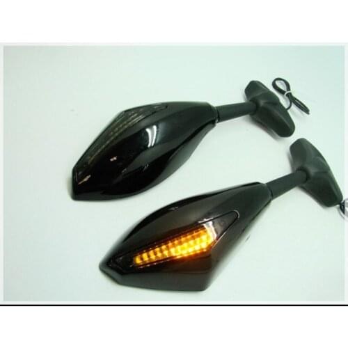 Freeshipping LED Turn Signals Integrated Mirrors for Suzuki Katana GSXR 600 750 1000 Hayabusa