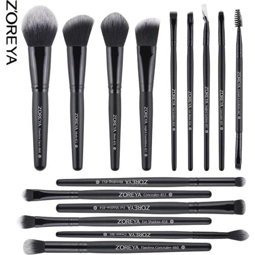 ZOREYA Brand Makeup Brushes Powder Blush Foundation Eye Shadow Eyeliner Eyelash Blending Brush For Your Choice