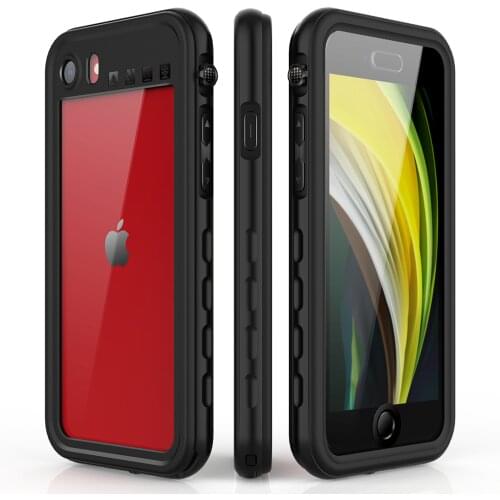 For iPhone SE 2020 Case Luxury Full Protection Hard PC Frame & TPU Waterproof Phone Case For iPhone 7 8 Shockproof Cover