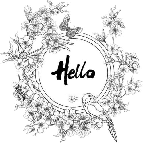 DABOXIBO Garland Bird Clear Stamps Mold For DIY Scrapbooking Cards Making Decorate Crafts 2021 NEW Arrival