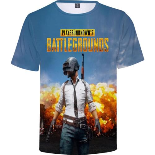 Hot Game PUBG 3D t shirt Men/women Aikooki Fashion Playerunknowns Battlegrounds Mens t shirt PUBG 3D Print Plus Size Clothe