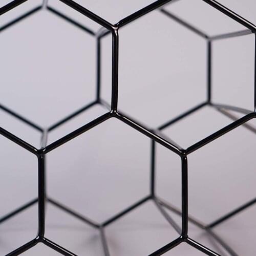 Geometric Hexagonal Stackable Wine Racks for Counter Mini Bars Home Cabinet