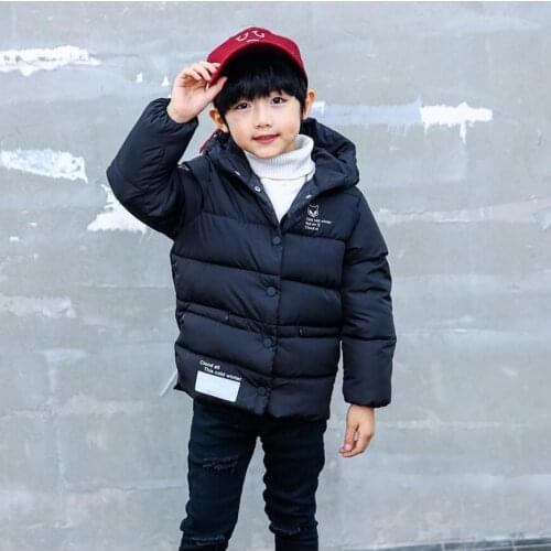 Boys Jackets 2020 Winter Coat For Girls Winter hooded Cotton-padded Jacket Kids Clothes Children Warm Outerwear Down Jacket