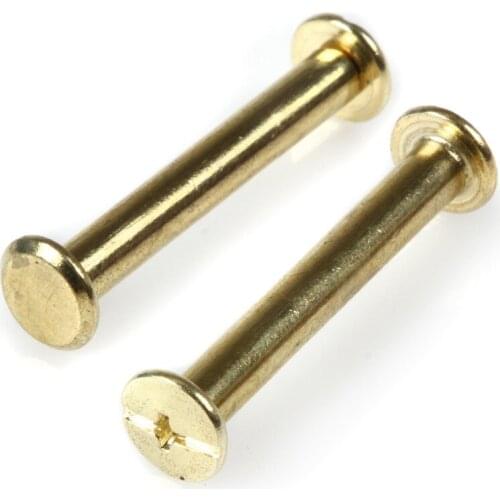 M5*30 Plated Copper Account Screw Rivet /Book Screw / Album Sample Book Docking Cook Pin M5 Hardware
