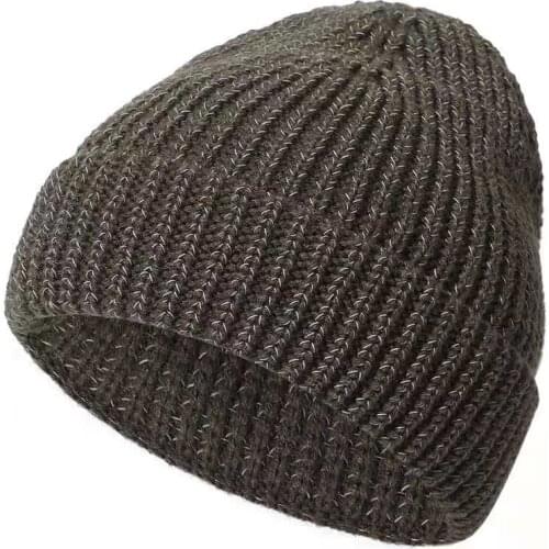 Fashion Solid Color Warm Knitted Brimless Hat Men Beanies Winter Autumn Hip Hop Skullcap Street Men Beanie Unisex Cap Women Male