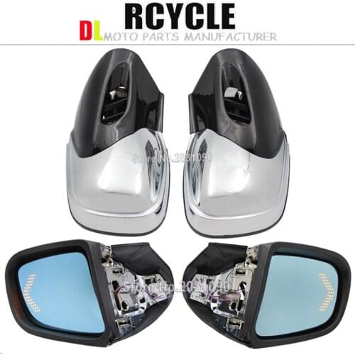 Motorcycle Rearview Side Mirrors w/ LED Turn Signals For BMW K1200LT 1999-2008 99 00 01 02 03 04 05 06 07 08