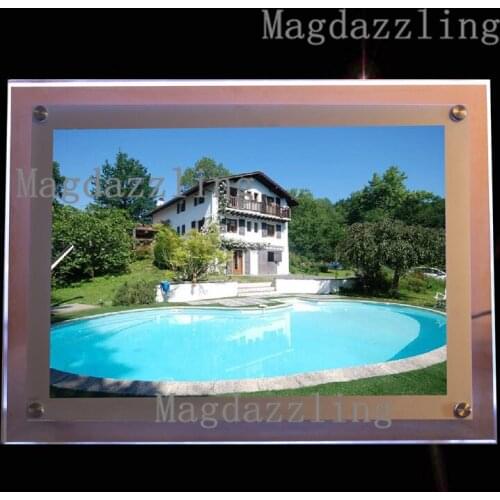 Wall Mounted Slim A2 Acrylic Frame LED Light Pocket for Real Estate Agent,Real estate agency,Property,Shop