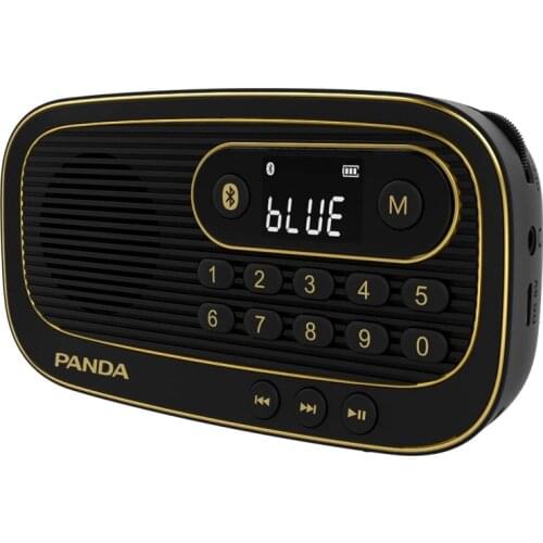 Tabletop FM Radio Bluetooth Radio Home MP3 Music Player Digital Receiver Station Radio with Antenna LCD Screen Mini Speaker