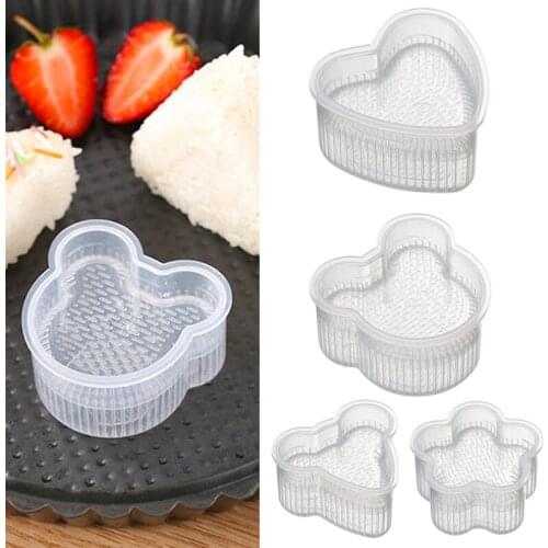 2021 New DIY Sushi Mold Onigiri Rice Ball Food Press Triangular Mouse Shape Sushi Maker Mold Japanese Kitchen Bento Accessories