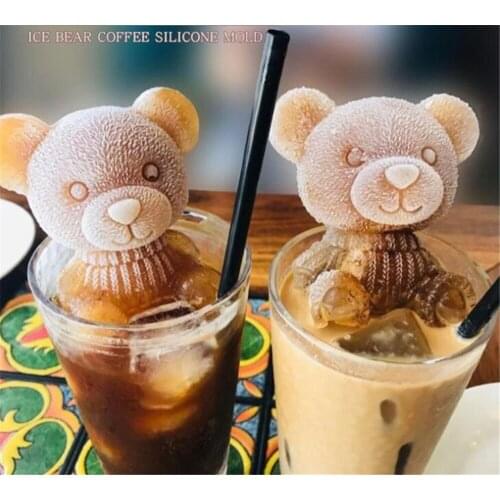 New 30pcs/lot Ice Cube Maker Little bear dogShape Tray Ice Cream Tool Whiskey Wine Cocktail Ice Cube