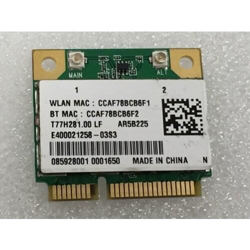 Wholesale New For Atheros AR5B225 Wireless 150Mbps Wifi For Bluetooth-compatible BT 4.0 Half Mini PCI-E Card