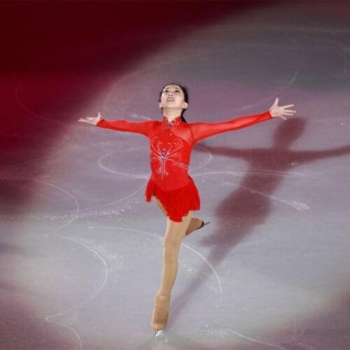 RUBU Customization Figure Skating Dresses Women and Girls Ice Skating Dresses For Competition Spandex Material Skating Dresses