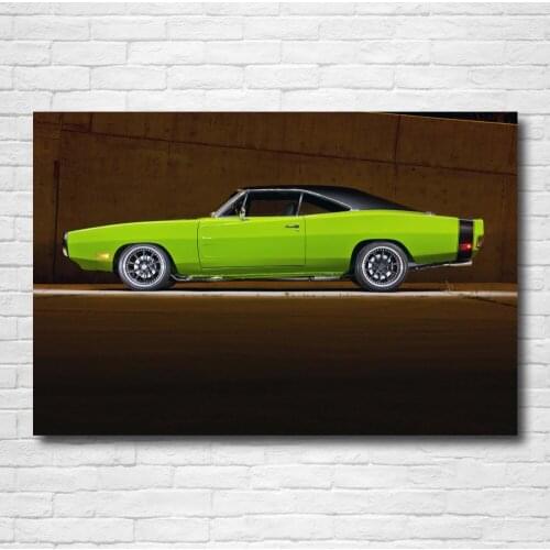 Supercar Posters Dodges Charger Old Cars Muscles Car Wall Art Poster Canvas Print Paintings for Home Room Decor