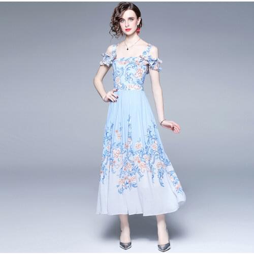 Seiwnibu Off-the-shoulder Summer Dresses