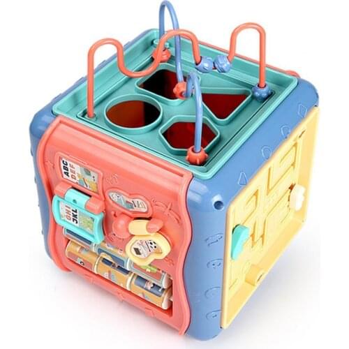 Hexahedron Puzzle Game Kids Activity Cube Shape Blocks Learning Educational Toy